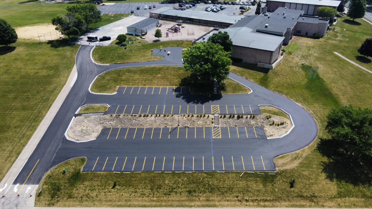 taylor-ridge-paving-trinity-lutheran-church-school-parking-lot-aerial