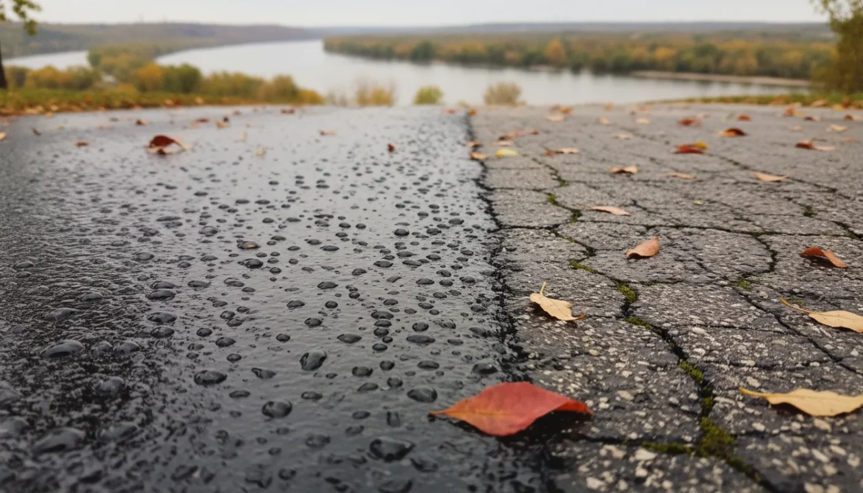 Sealcoated asphalt repels water in Quad Cities, shielding from rain and UV like a cozy blanket.